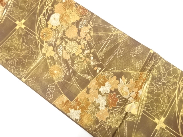 JAPANESE FUKURO OBI / WOVEN MANDARIN DUCK